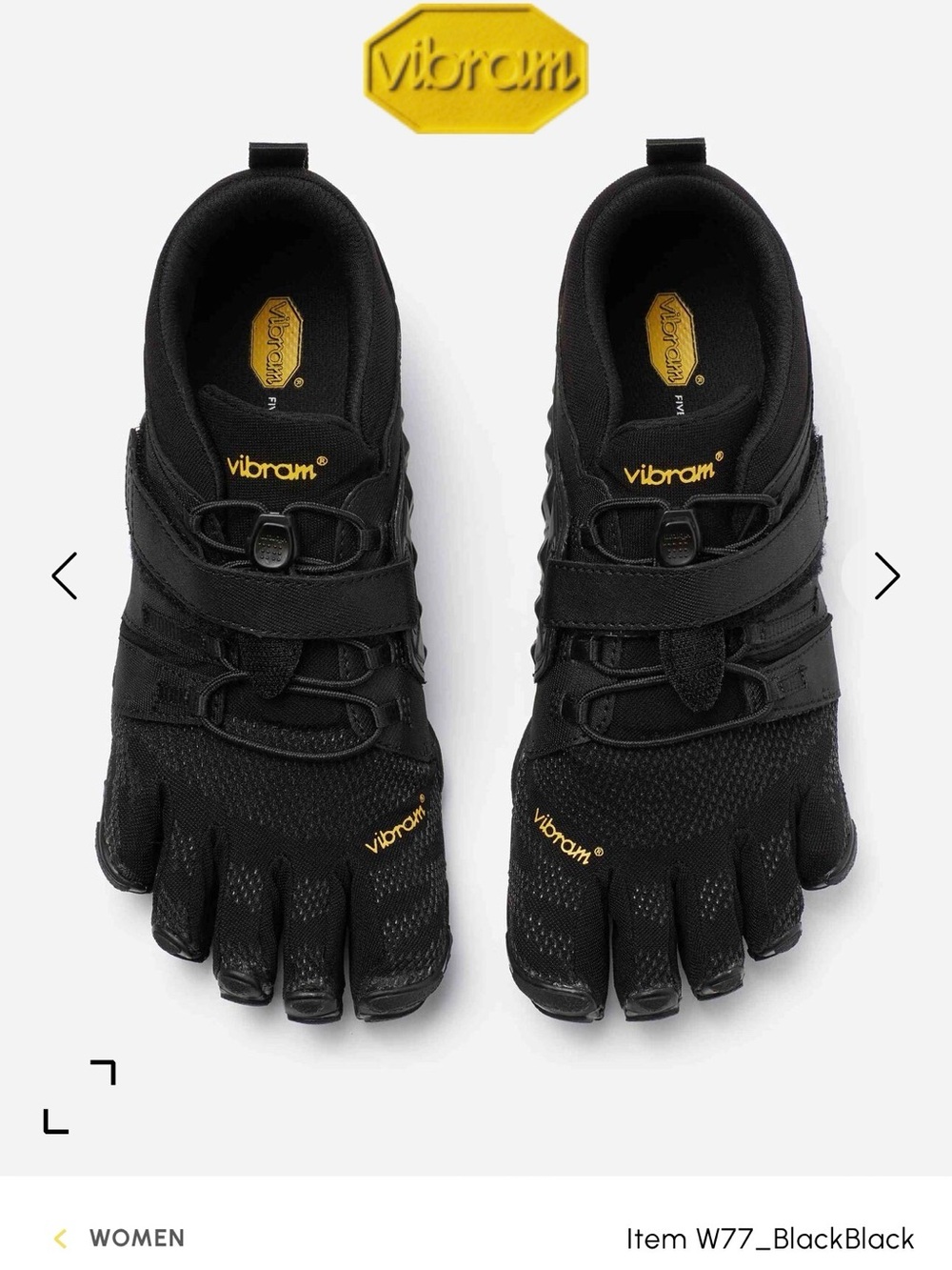 Vibram FiveFingers V-TRAIN 2.0 Shoes - 20W7701 - Size 9.5-10 Yellow Black Womens